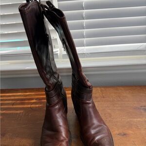 Born Dark Brown Heeled Boots